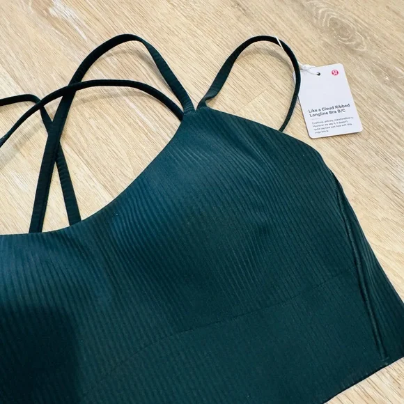 NWT Lululemon Like A Cloud Longline Ribbed Bra B/C 6 - Picture 2 of 8